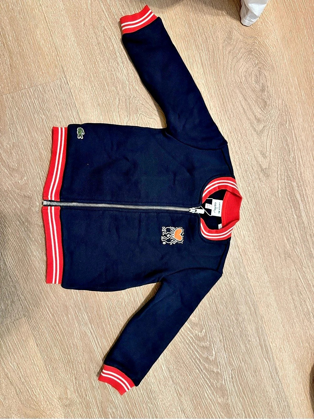 Lacoste x Keith Haring Zip Jacket Kids Blue & Red Zip Jacket NWT